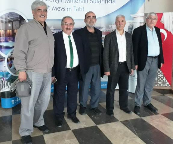 Sağdan sola:Kadir karakuş,Prof.Dr. Süleyman Akkuş,Mustafa Köseoğlu,İsmail Ayan,İzzet Uzun